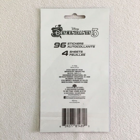 Disney Descendants 3 Stickers, New in Package - Picture 2 of 7